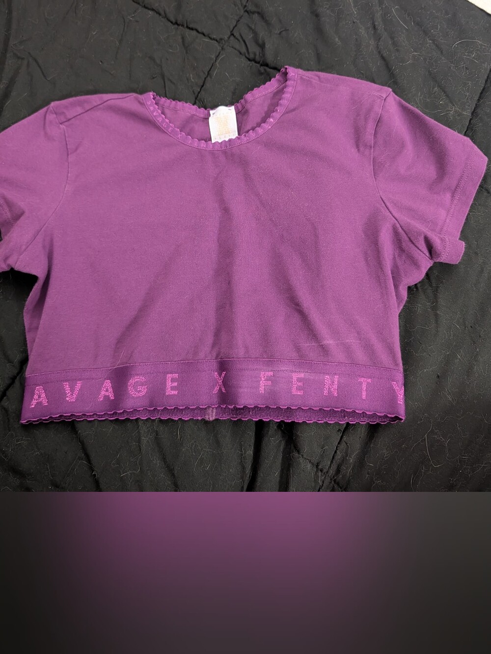 Purple Savage And Fenty Crop Top Size Xs Perfect Condition Washed Never Worn